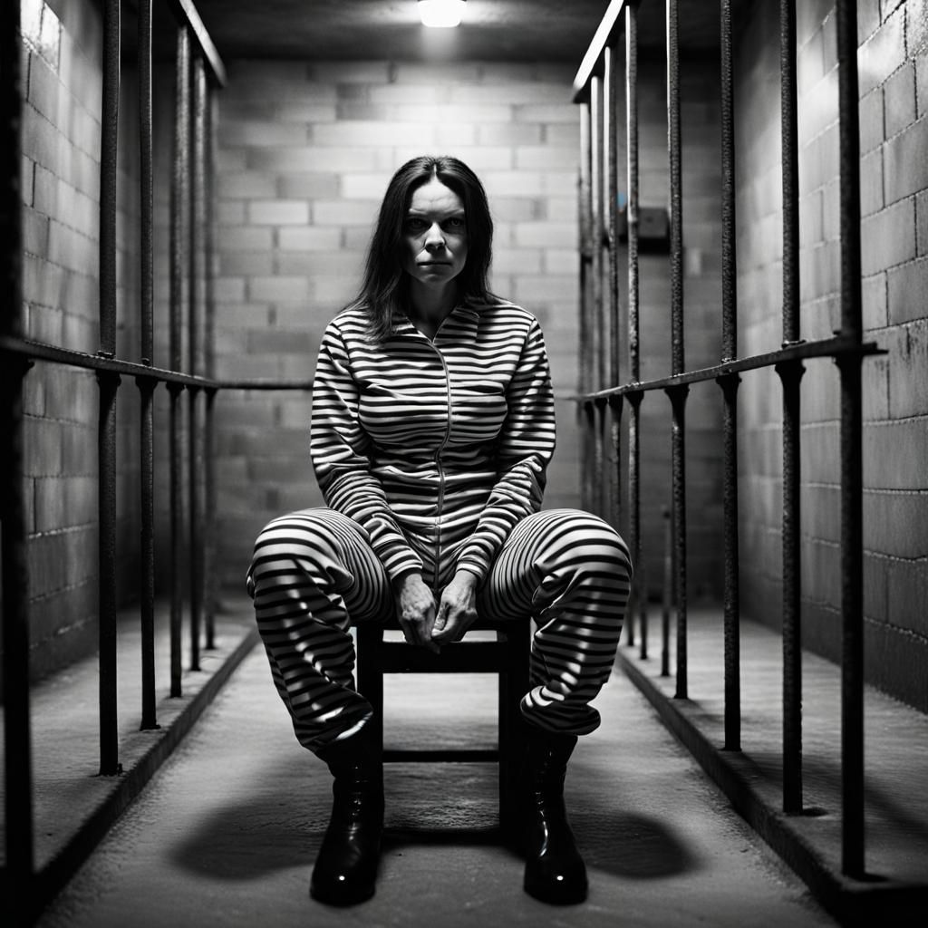 Striking Prison Cell Portrait on Death Row