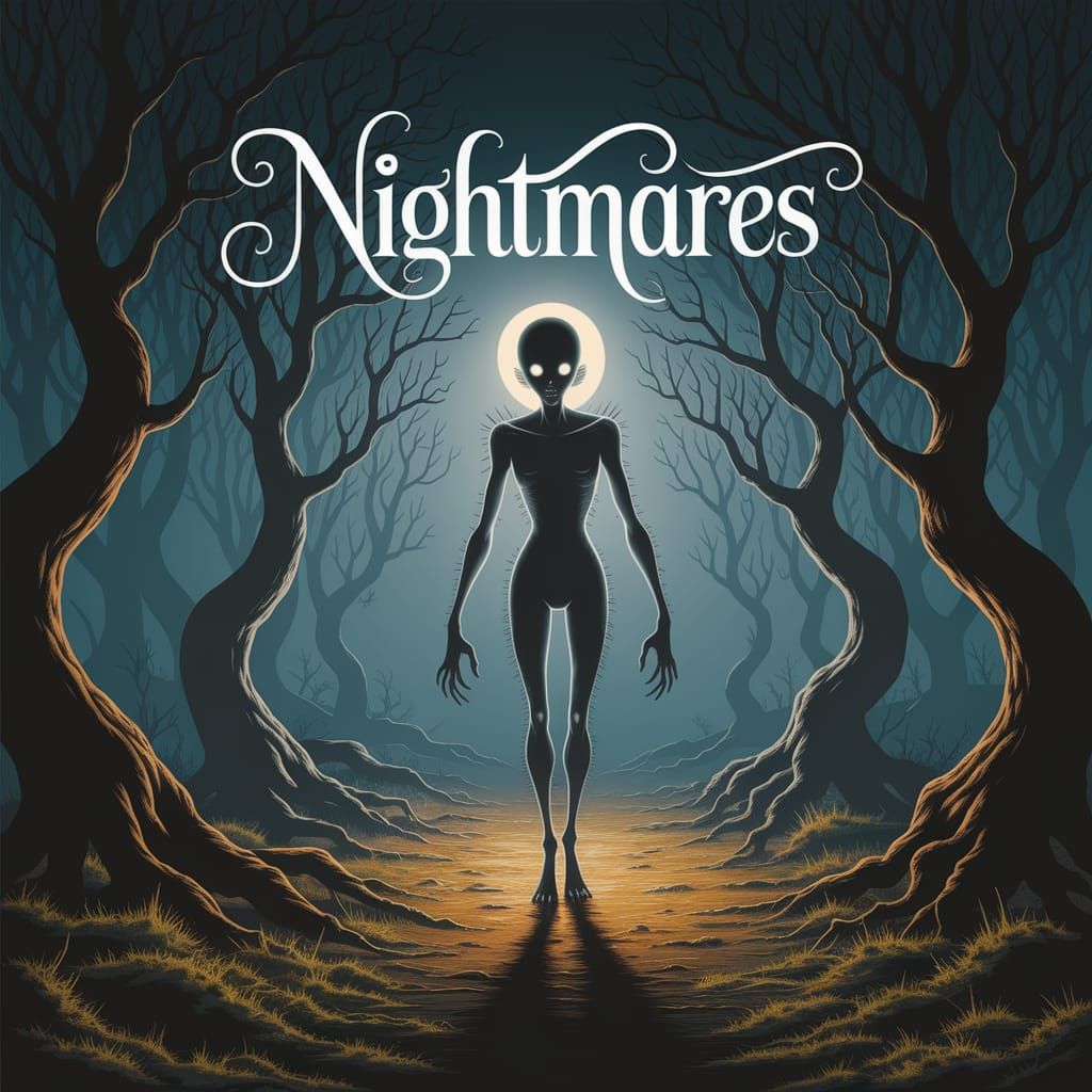 Ethereal Spectral Figure Emerges in Twilight Forest