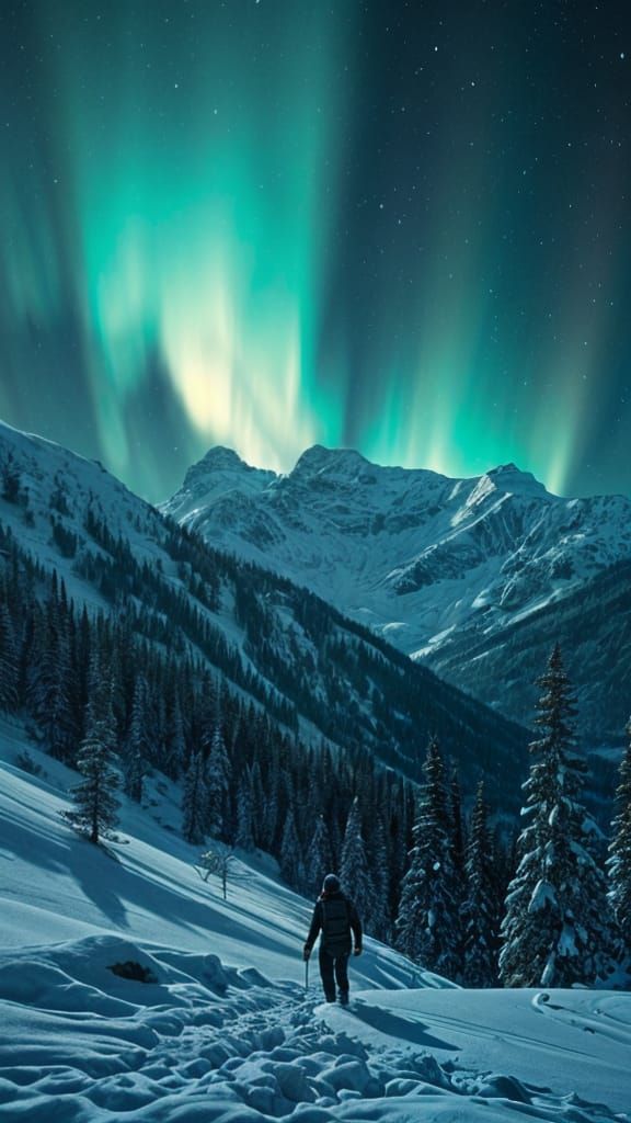 Abstract Surreal Landscape Generated by AI