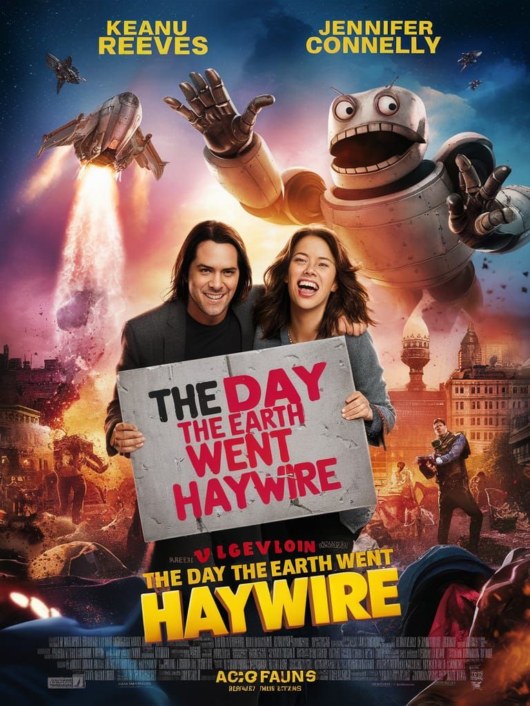 The Day The Earth Went Haywire movie poster Keanu Reeves, Je...