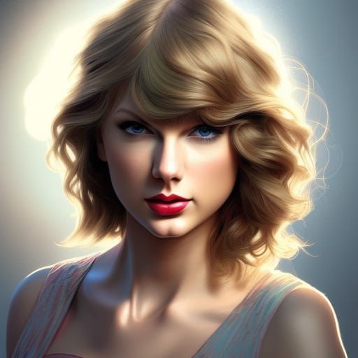 Taylor Swift Portrait in Artstation Style
