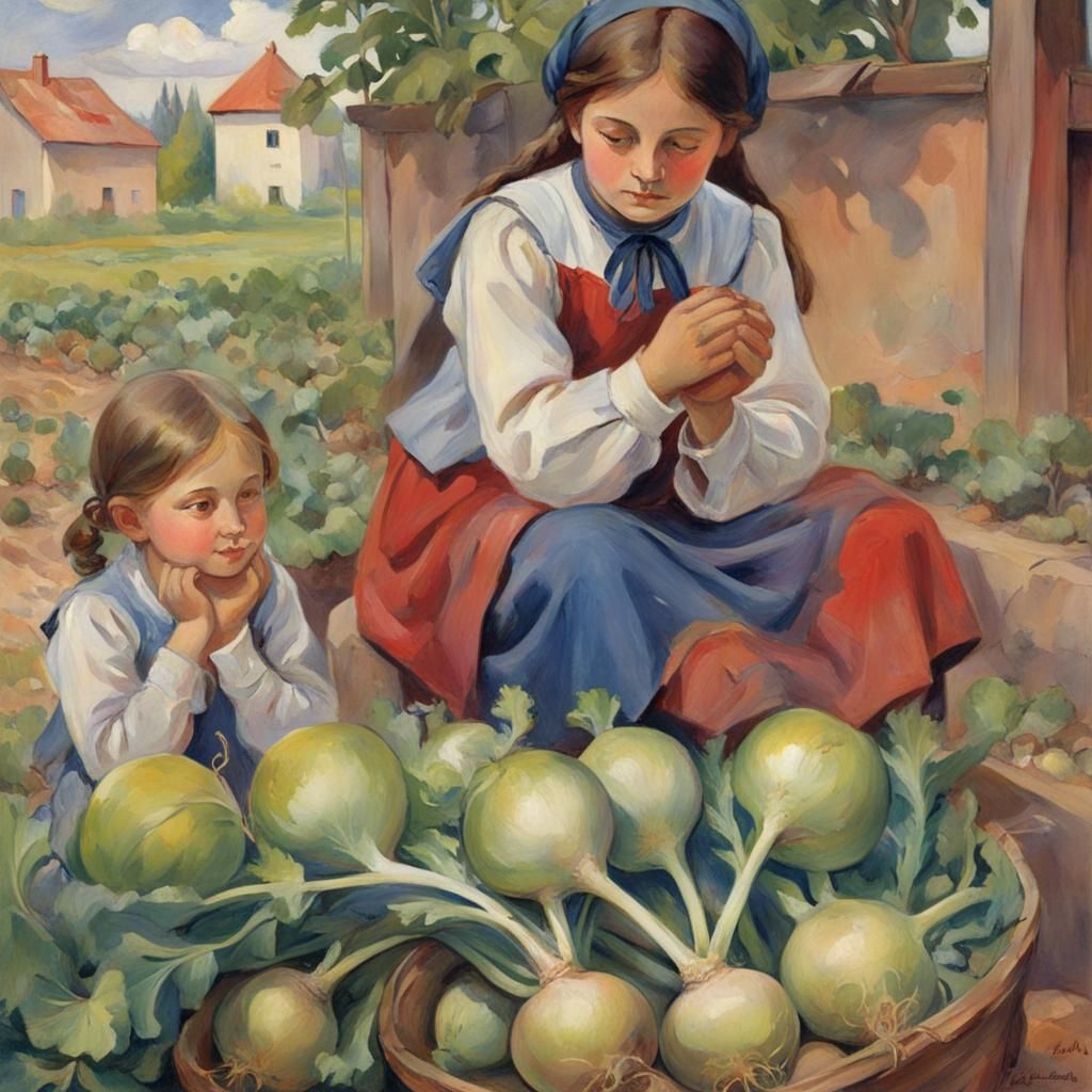 Mrs. Rakhilullova's Turnip Joy: An Impressionistic Portrait