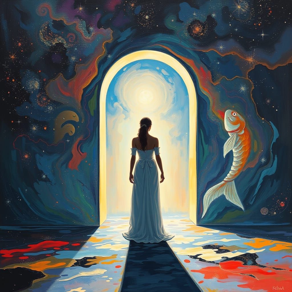 Cosmic Goddess Enters Binary Star System