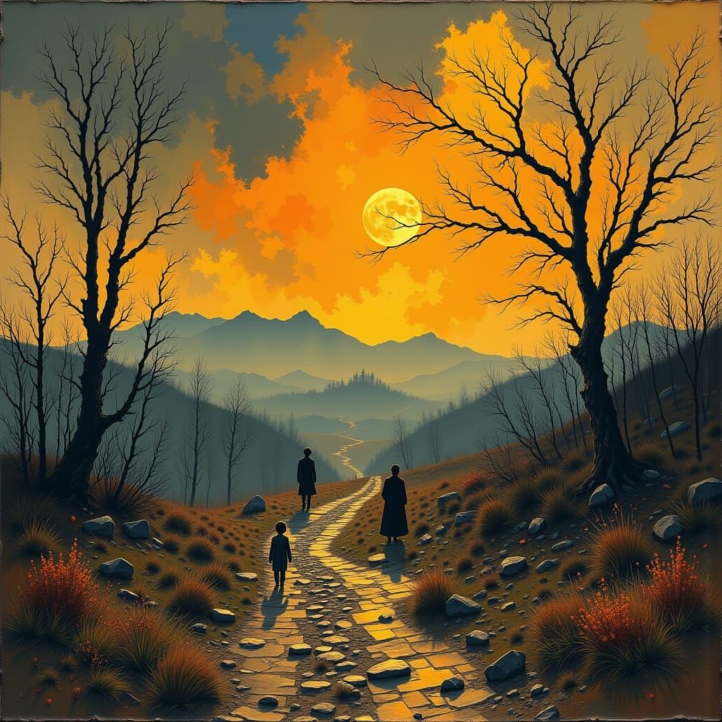 A Moody Desolation Road Scene