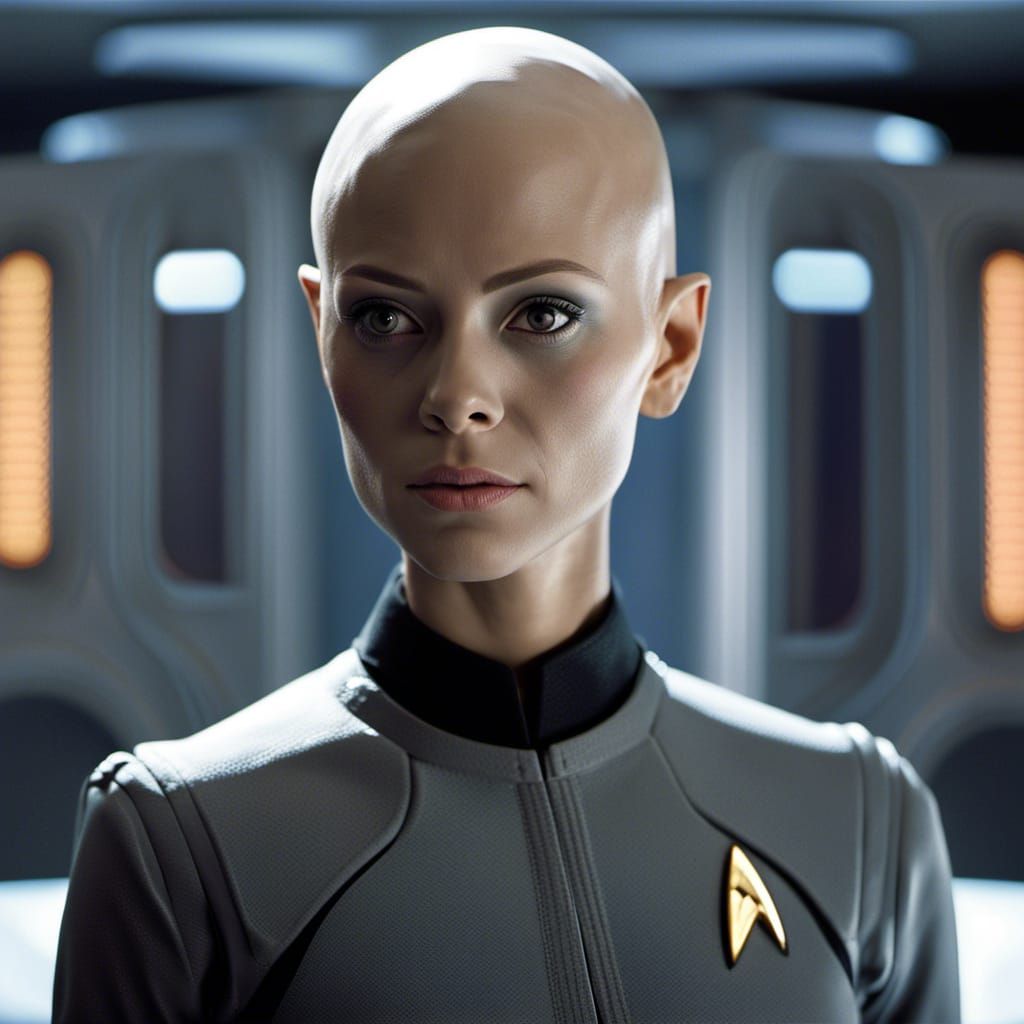 Photorealistic Portrait of Ilia From Star Trek