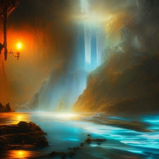 Abstract Freezing Rainwater Diamond Painting