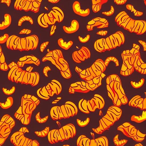 Wavy Halloween Background Without Orange Hue