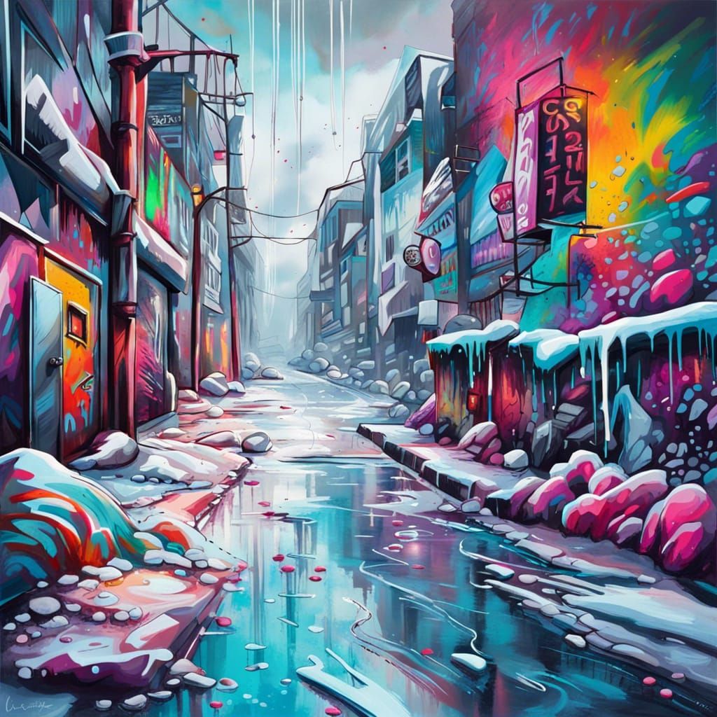 Ice Village Landscape