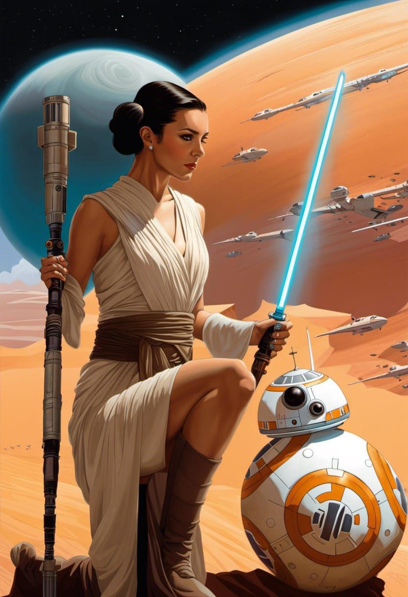 Rey - Scavenger, Rebel, Jedi