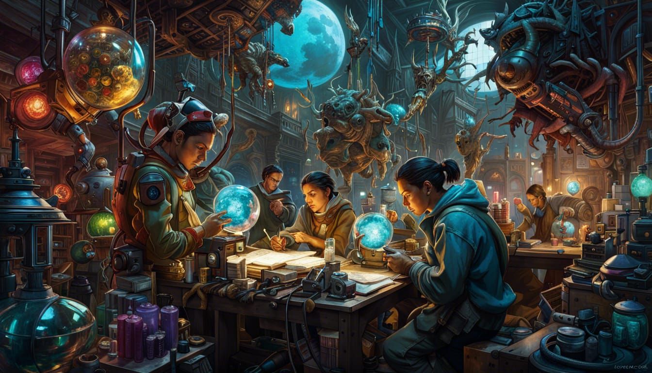 High School Science Project: Fantasycore Digital Art