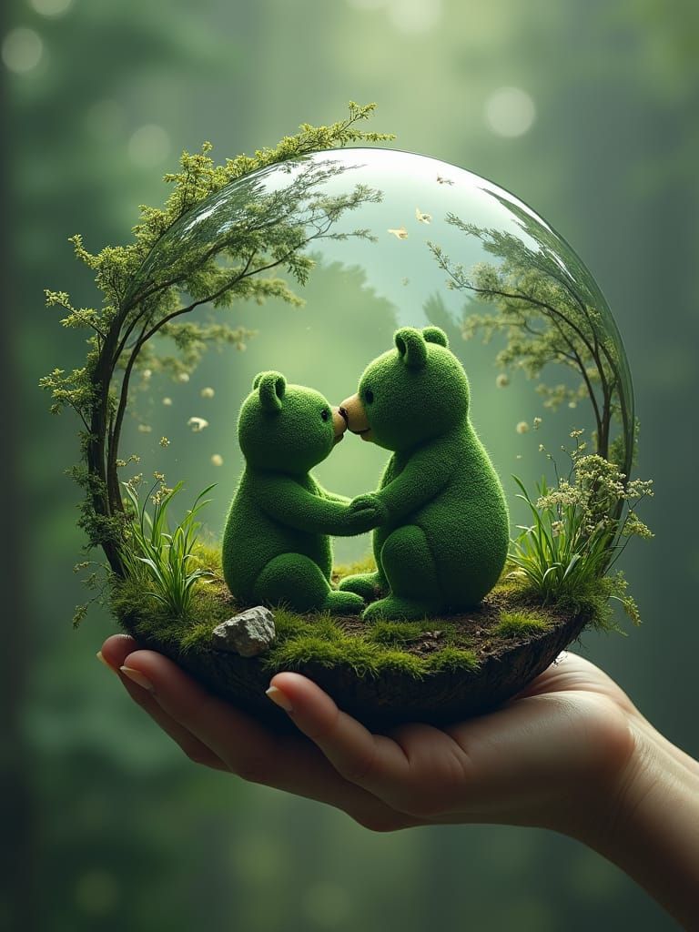 Surreal Lovescape: Architectural Sphere in Artificial Atmosp...