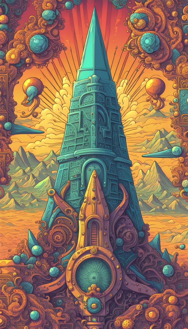 Eldritch Sphinx Meets Cthulhu in a Desert Omen