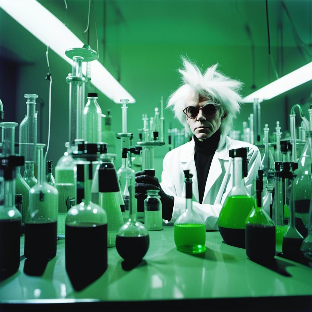 Andy Warhol as a Mad Scientist