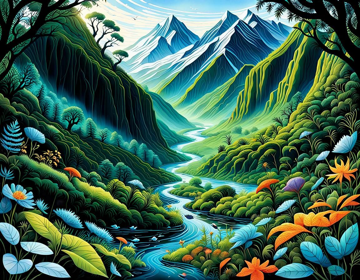 Kaleidoscope of Earth's Ecosystems: A Web of Life