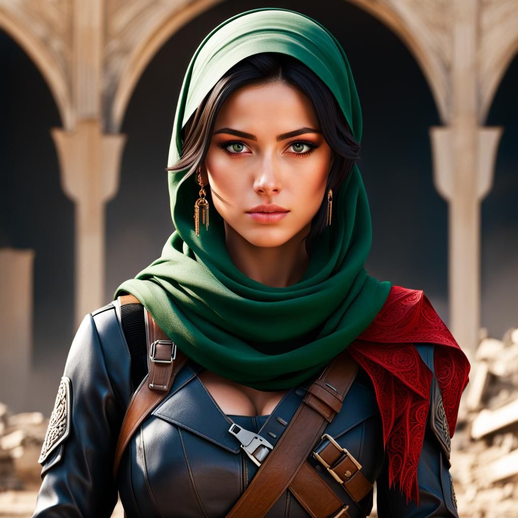 Panicked Girl in War Zone, Anime Style