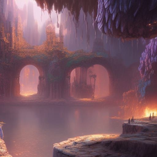 Fantastical Imagination Realized as Detailed Matte Painting