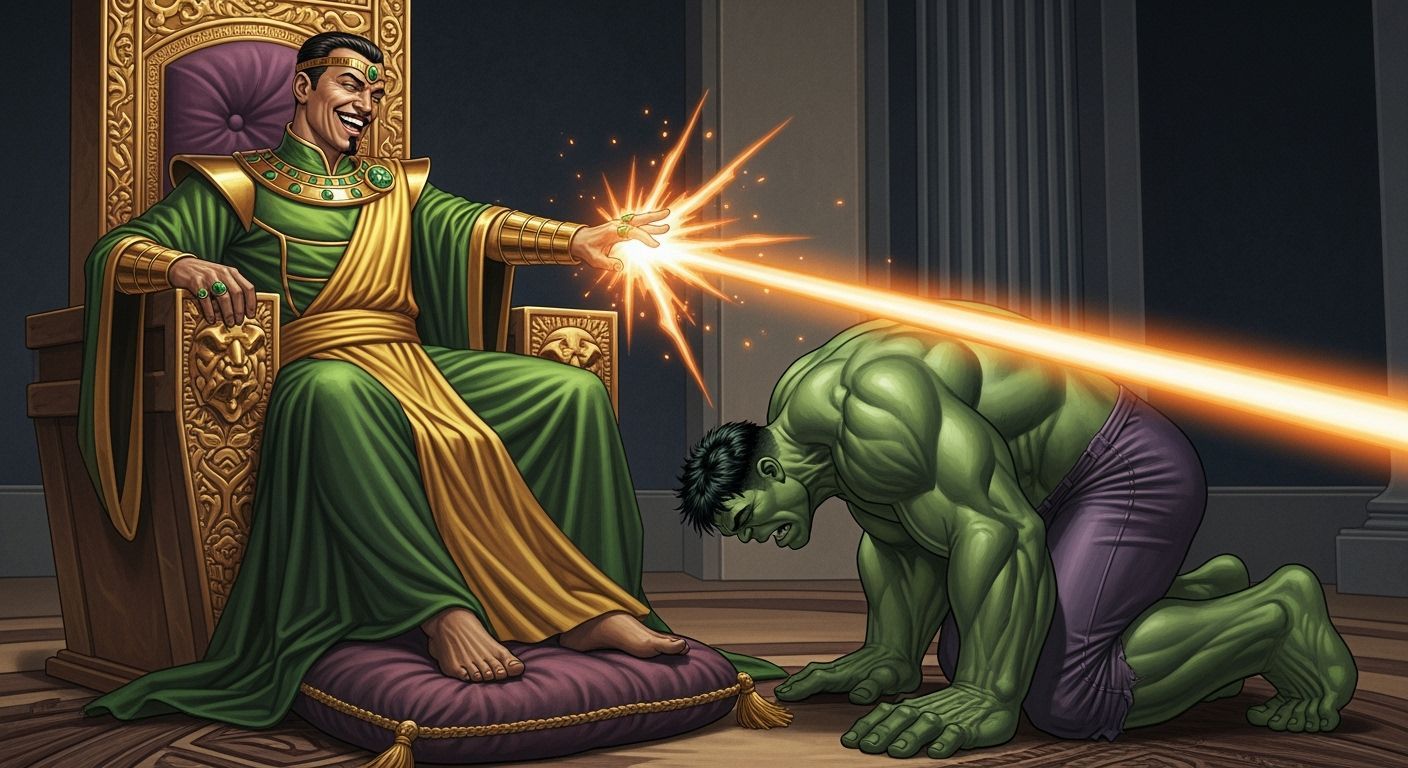 The Mandarin on His Throne, Comic Book Art