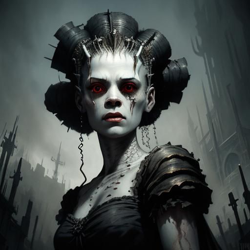 Bride of Frankenstein: Horror Art
