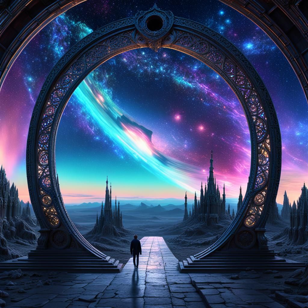 Dreamlike Portal to Infinite Expanse in 8k
