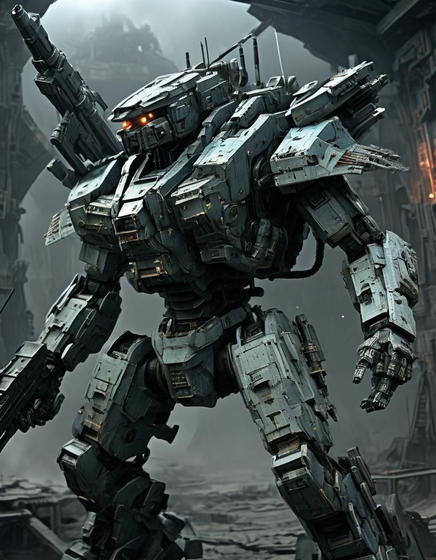 Armored Core Cockpit View in Phyrexian Style