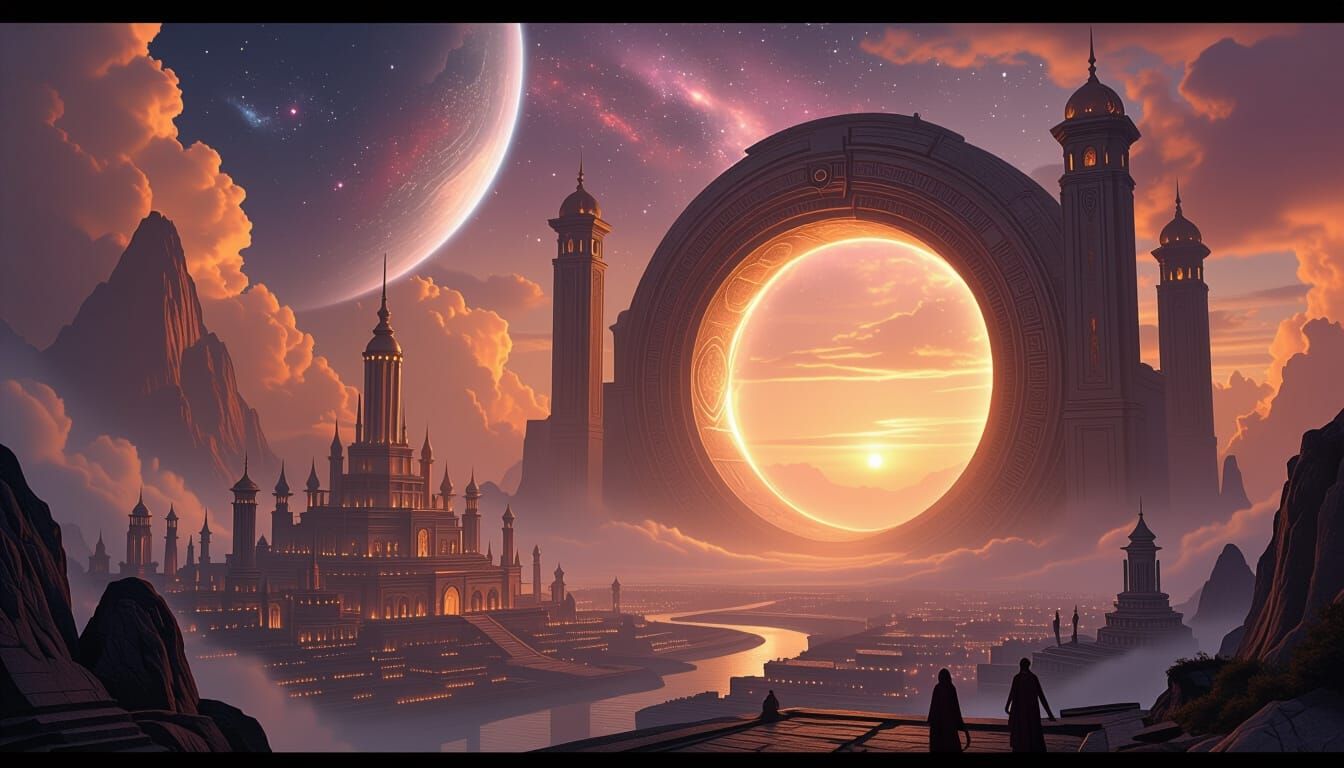 Interstellar Portal in Mystical Venusian City