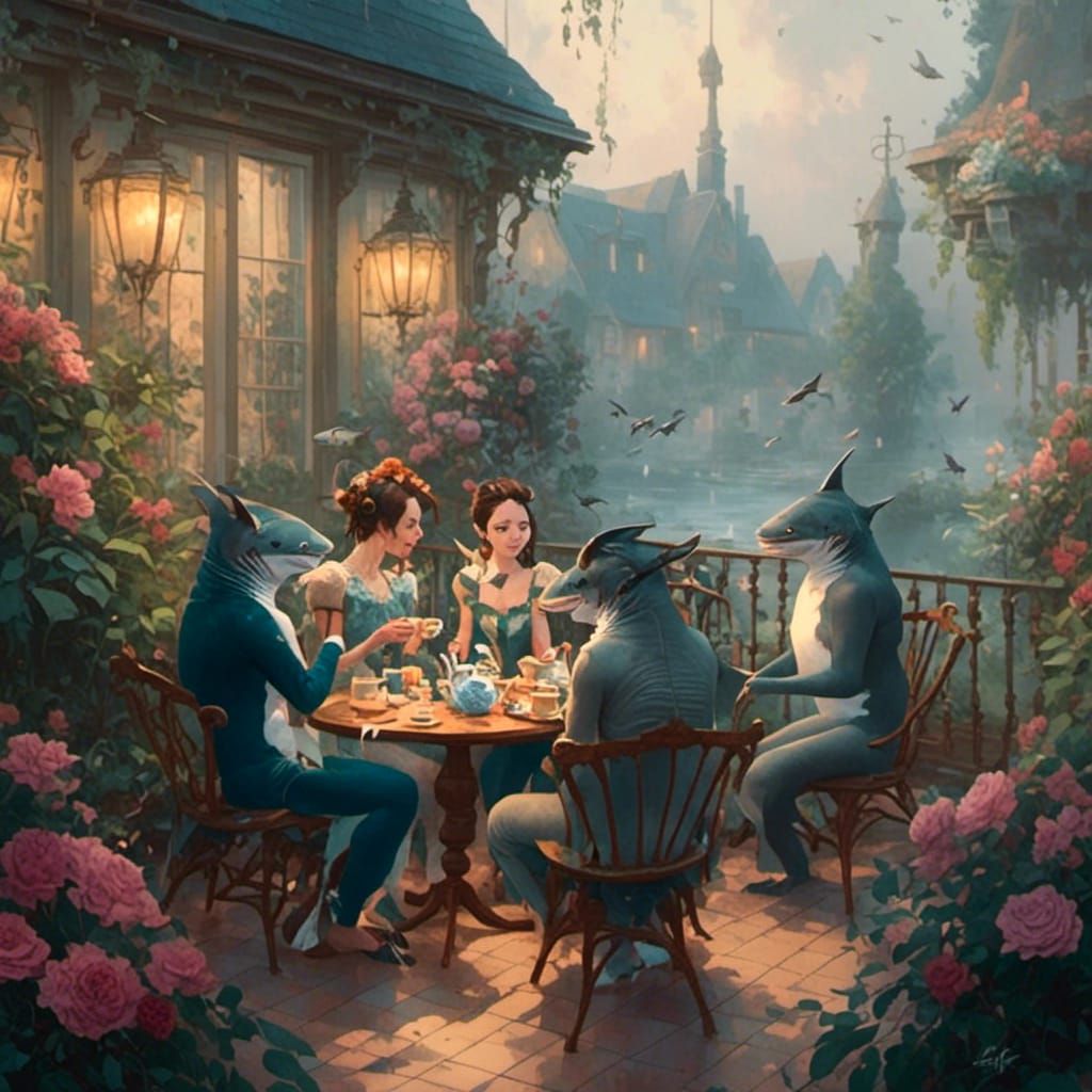 Sharktea by Atey Ghailan