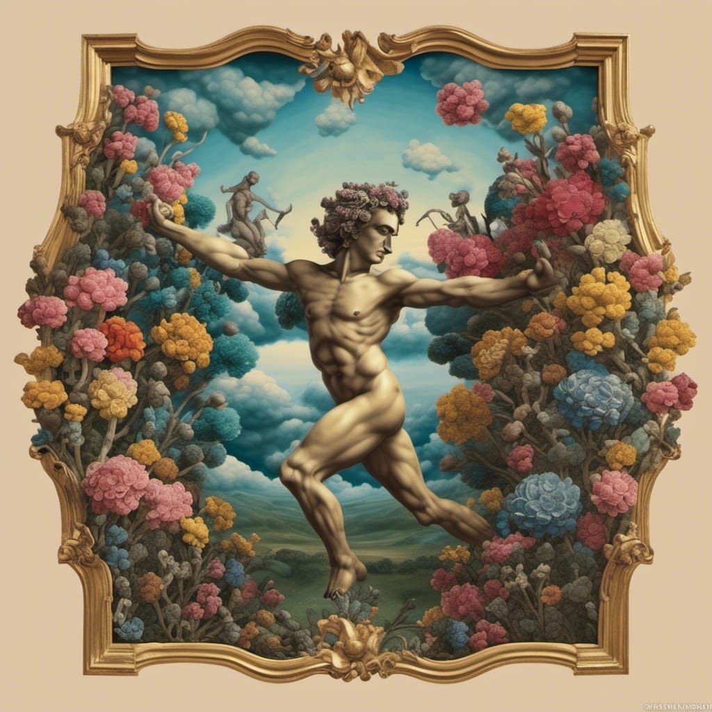 Pan the Satyr Dancing: Paper Craft Alcohol Ink Art