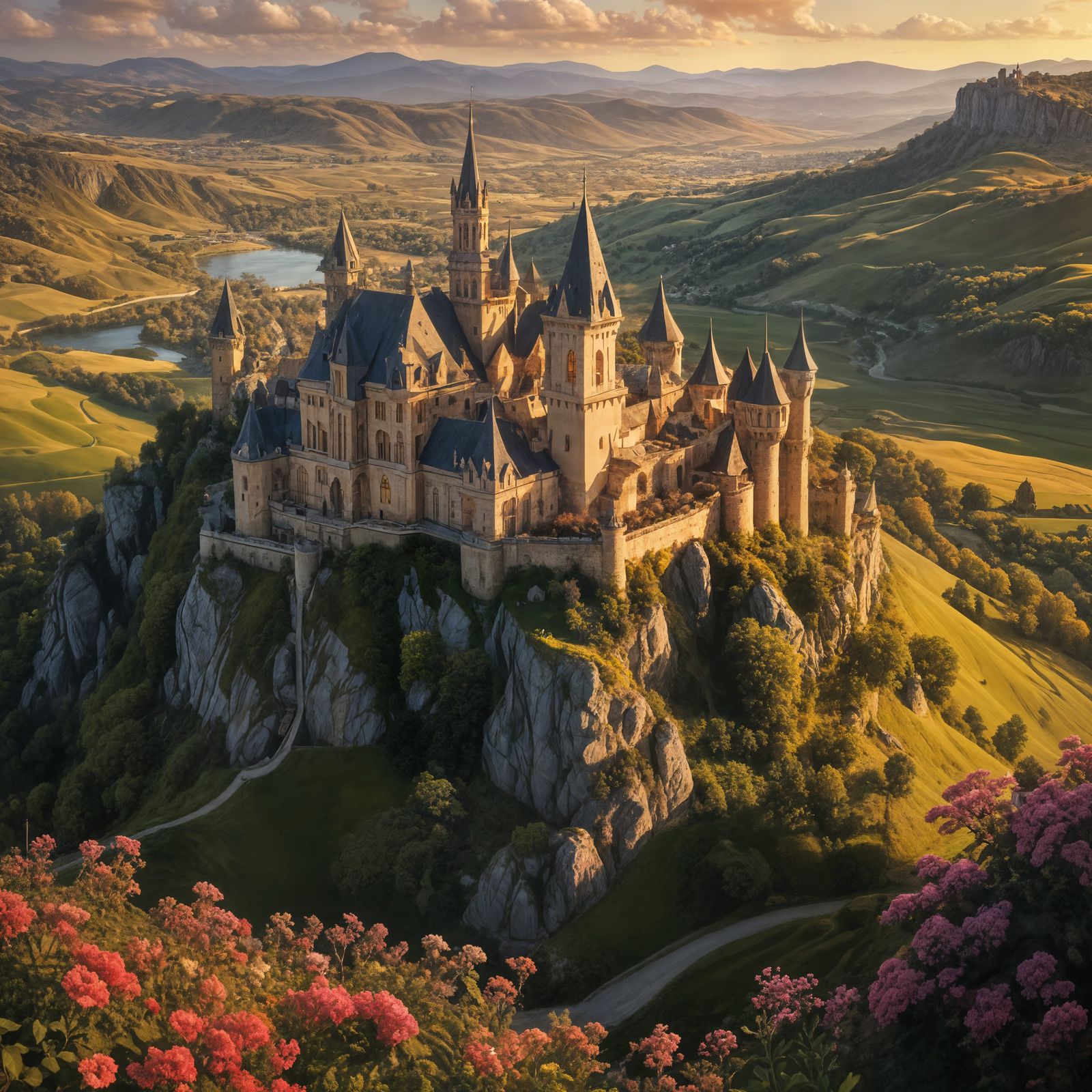 Beautiful Maximalist Landscape Image