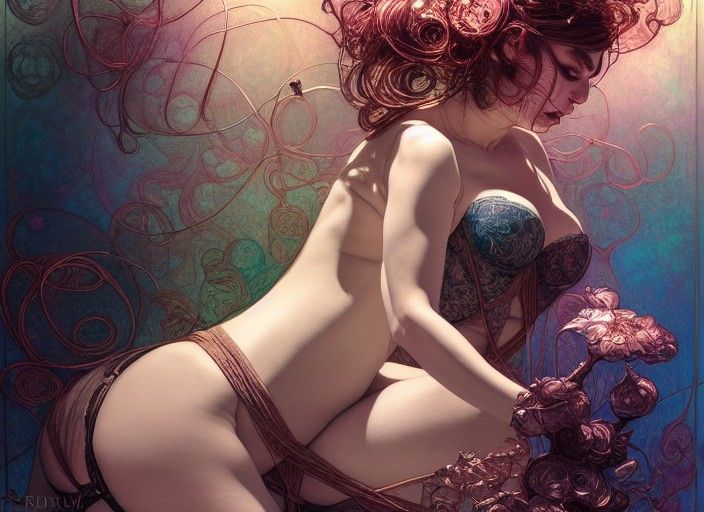 Intricate Shibari Workshop in Fractal Iridescence