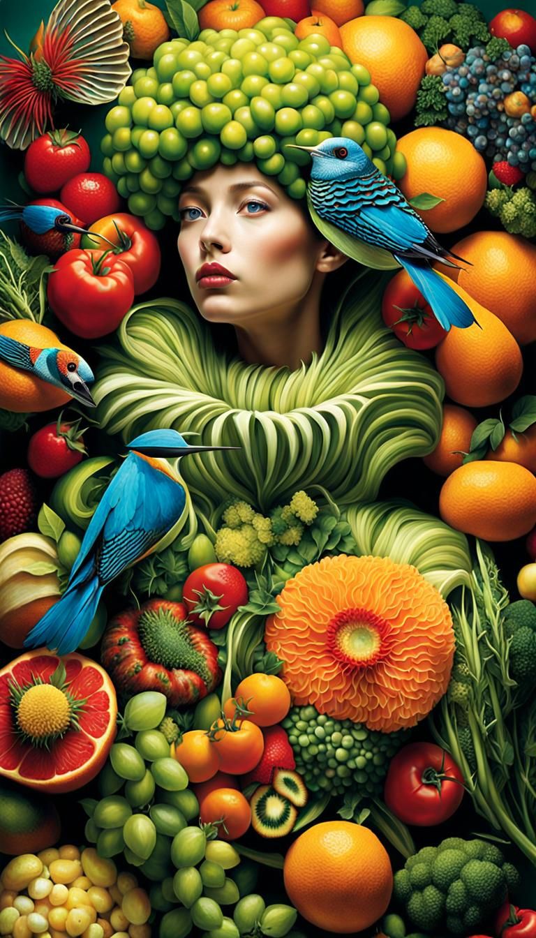 Food Fashion in a Surreal Fairytale World