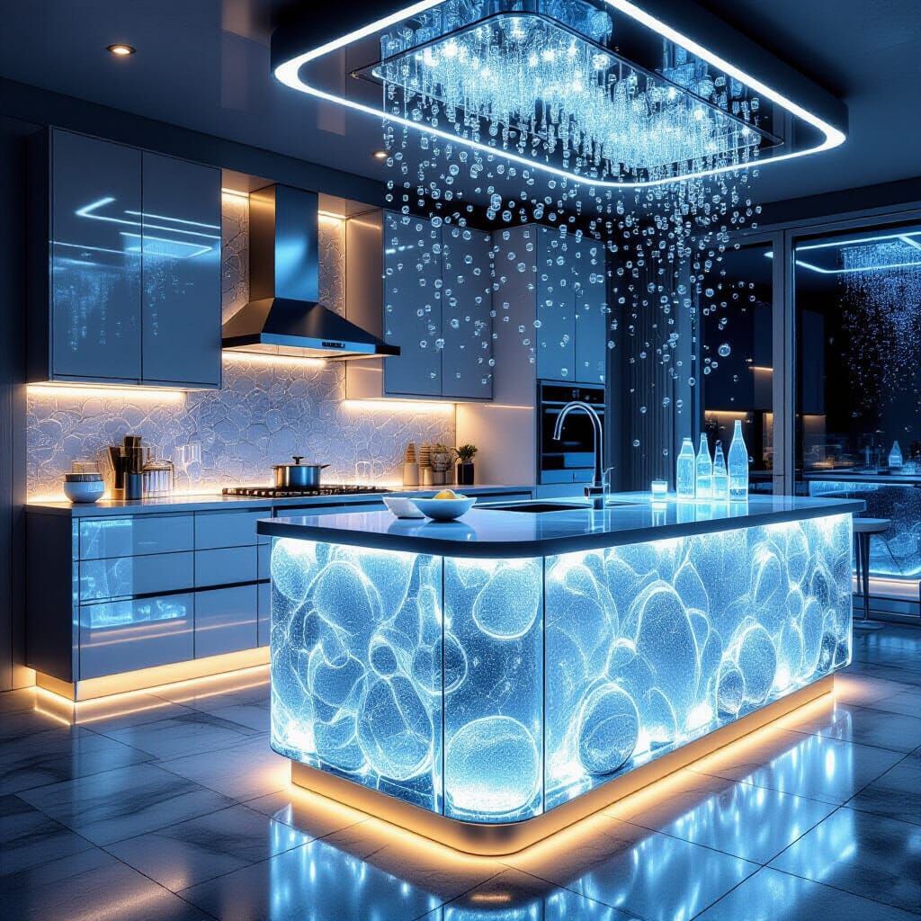 Sparkling Soda Water Kitchen in Art Deco Style