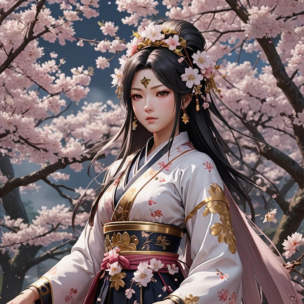 Konohanasakuya-hime: 3D Anime Goddess of Cherry Blossoms