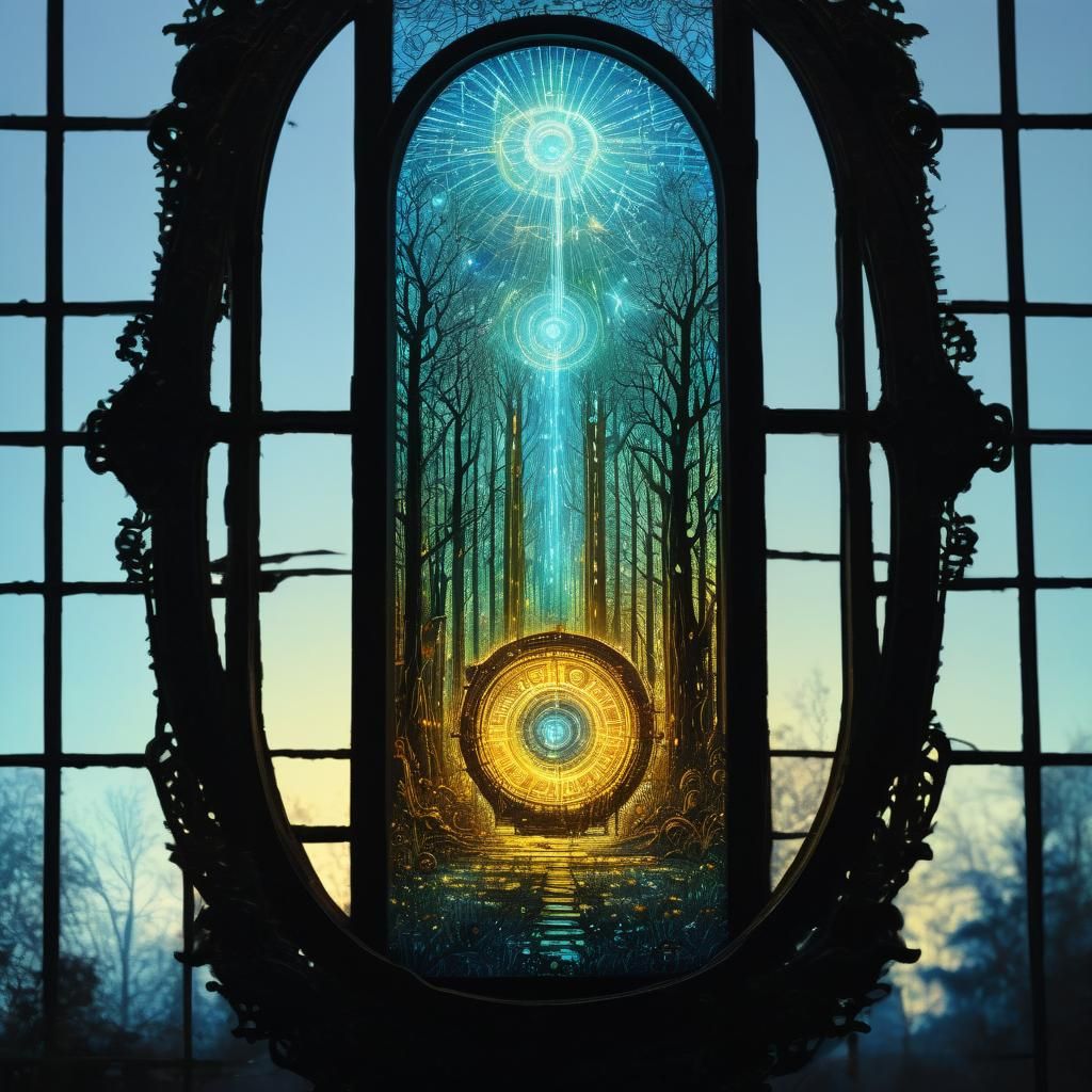 Steampunk Portal: Holographic Light Painting