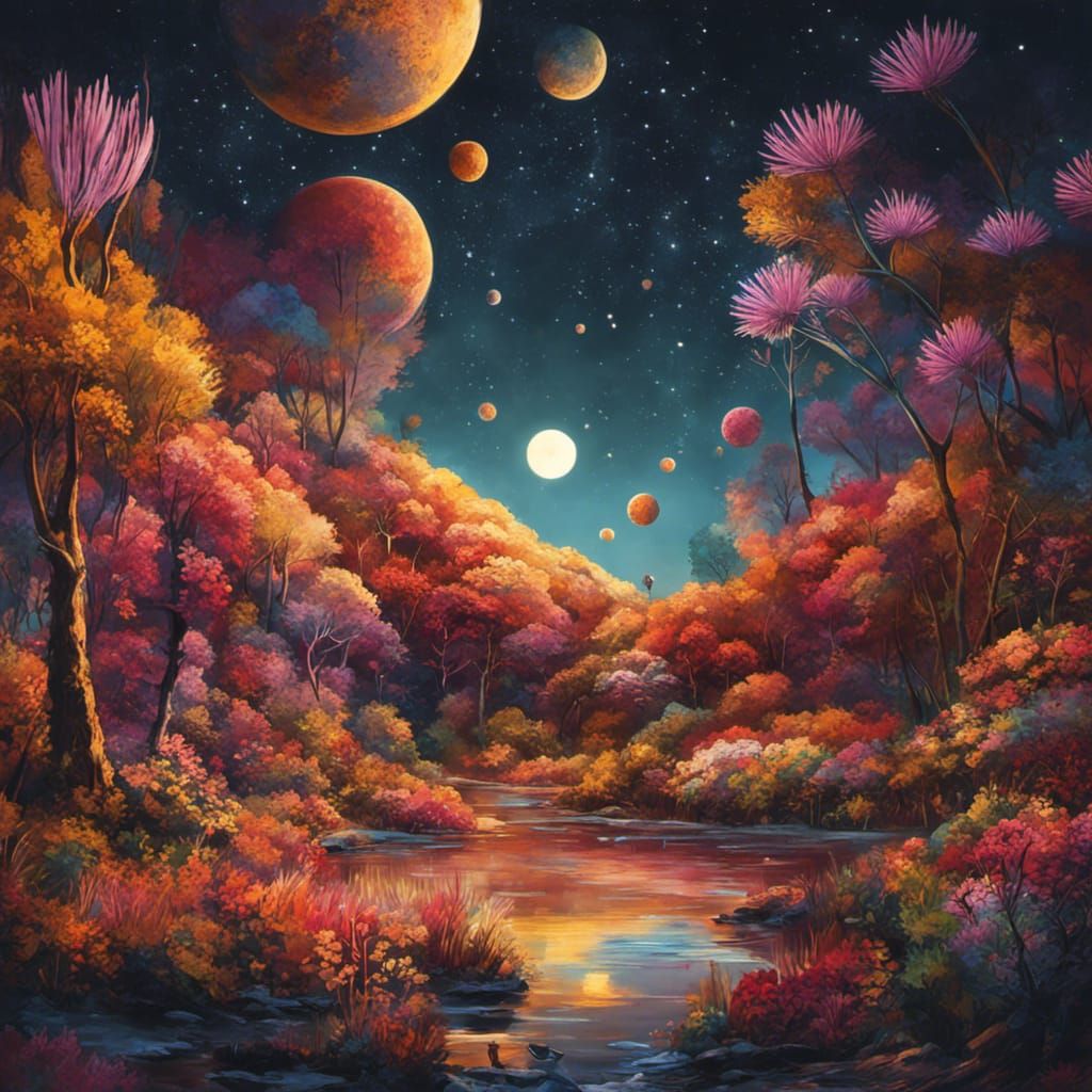 Eclectic Animal Alphabet in Modern Impressionistic Style