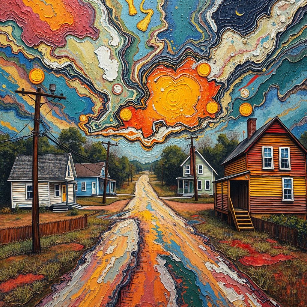 Bizarre Opposite Day in Ninety-Six, SC as Neo-Impressionist ...