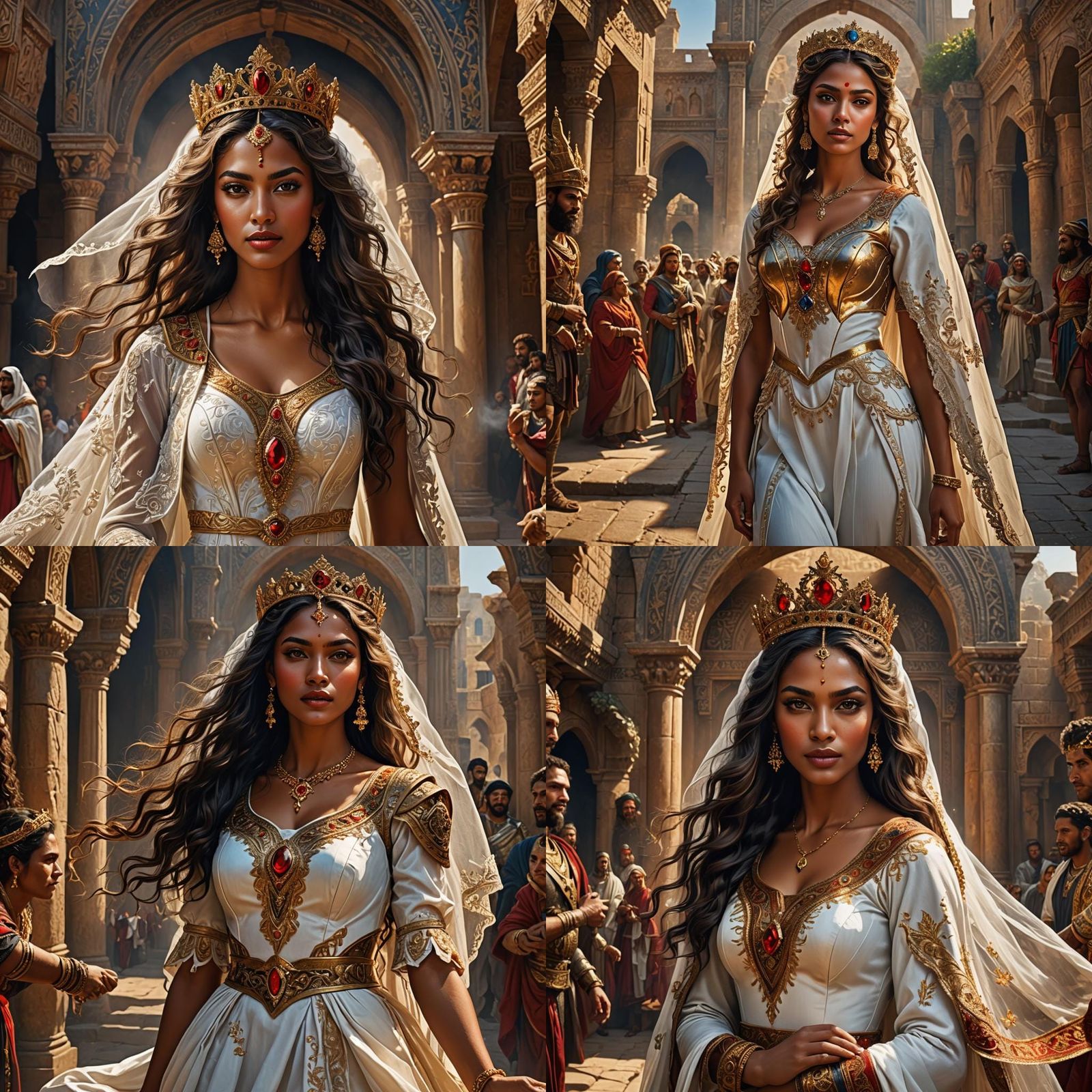 Beautiful Bride of King David: Fantasy Concept Art