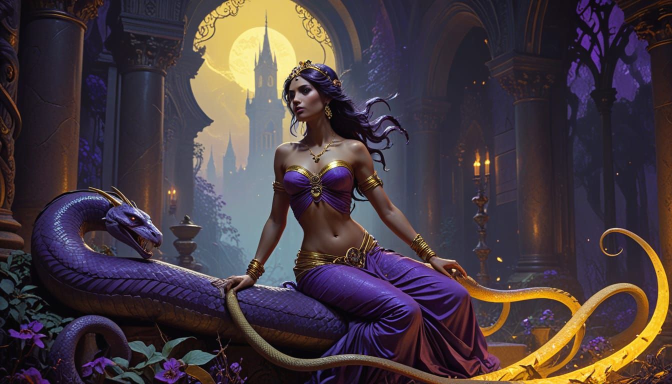 Princess Jasmine as Naga