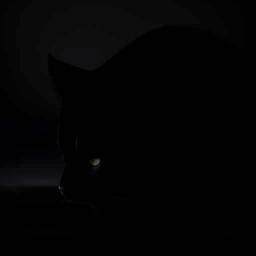 Monochrome Macro of Panther Sleeping in Moonlight