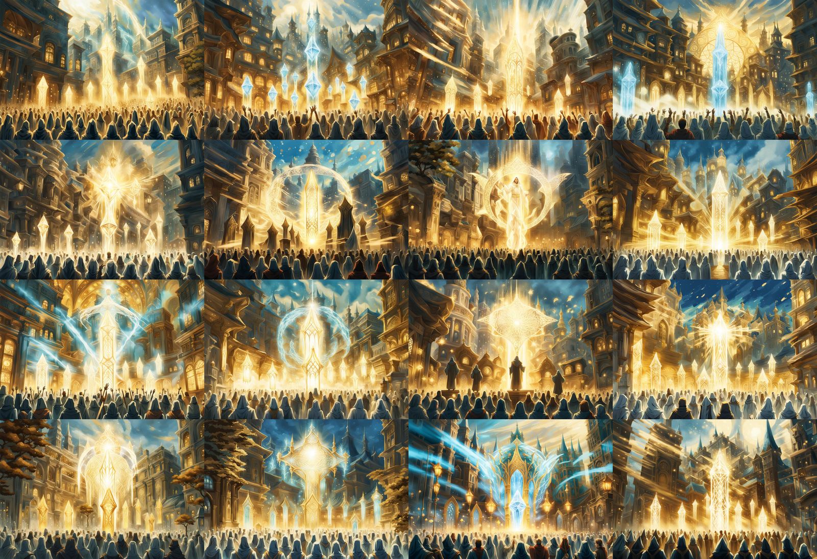 Mages Channel Magic in a Divine City