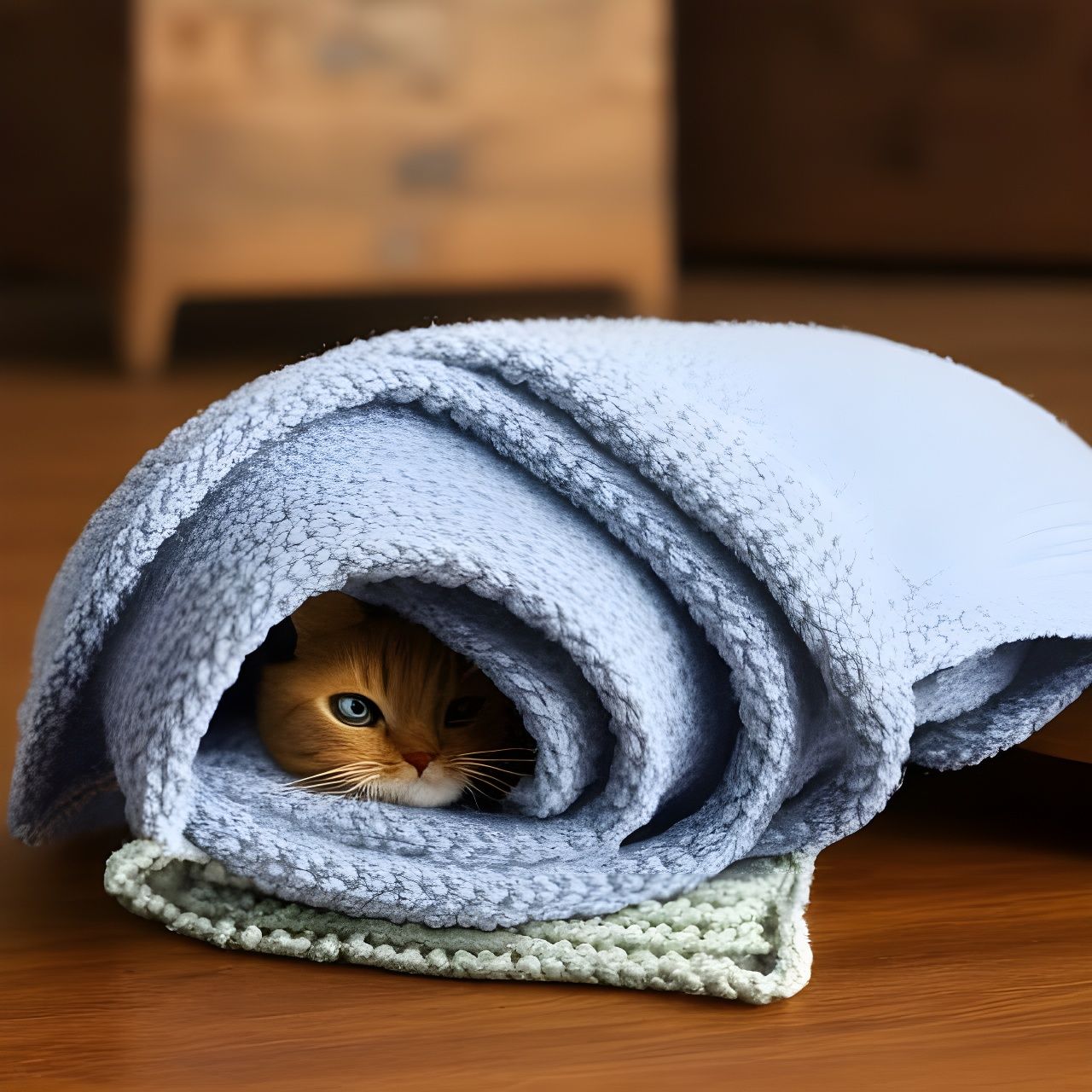 A Bug's Cozy Home in a Soft Rug