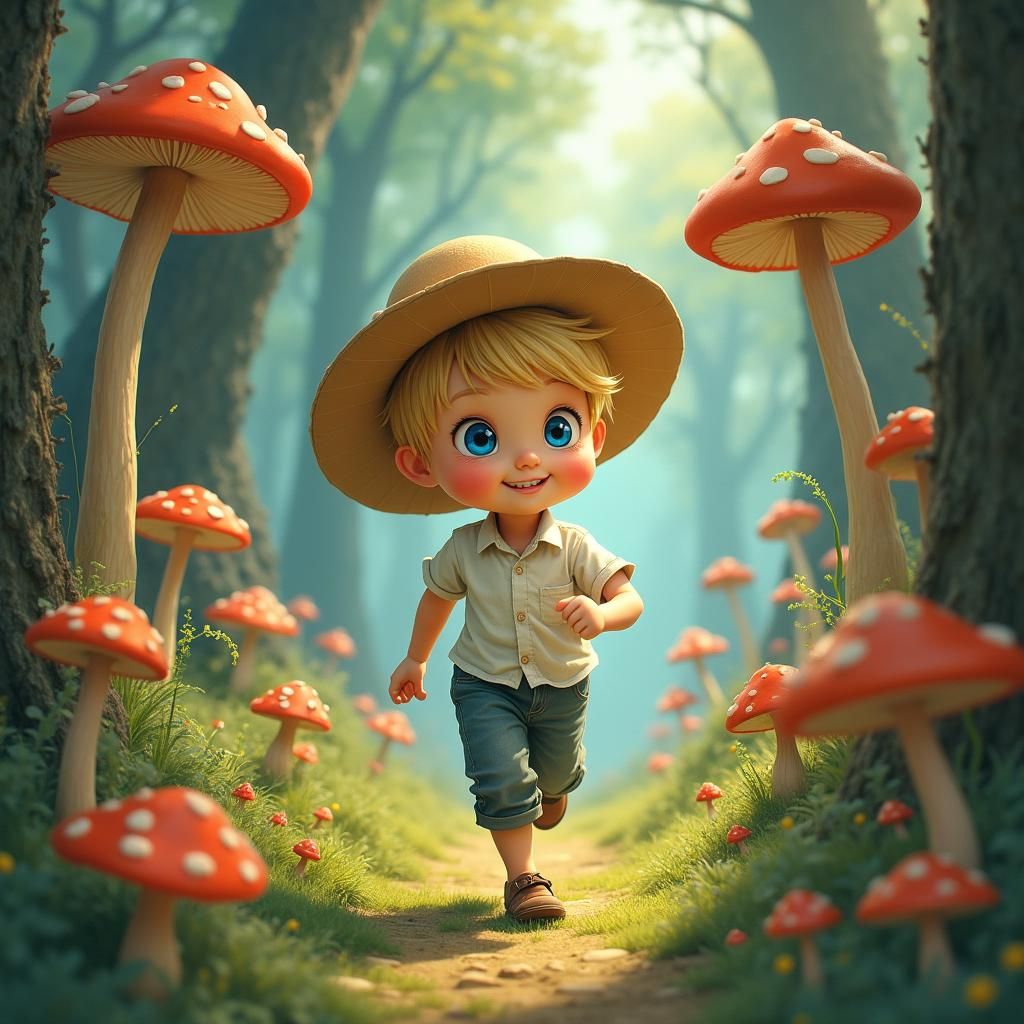 Whimsical Forest Adventure Inspired by Studio Ghibli
