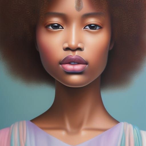 afro girl