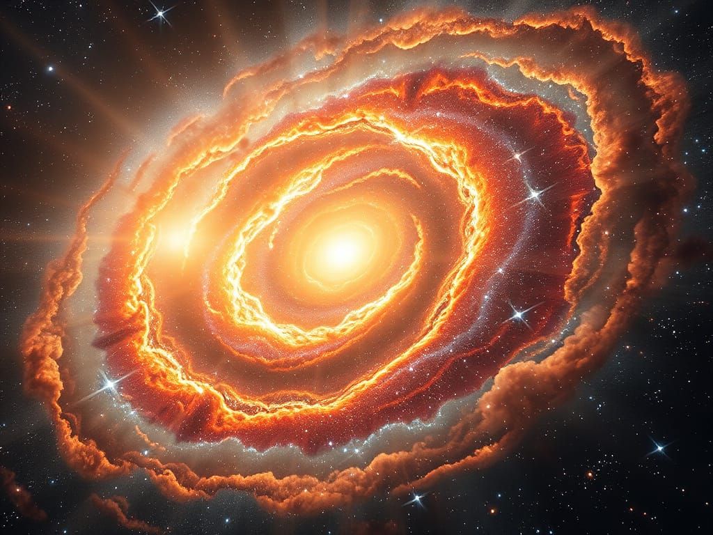 Spiral Galaxy in Vibrant Colors