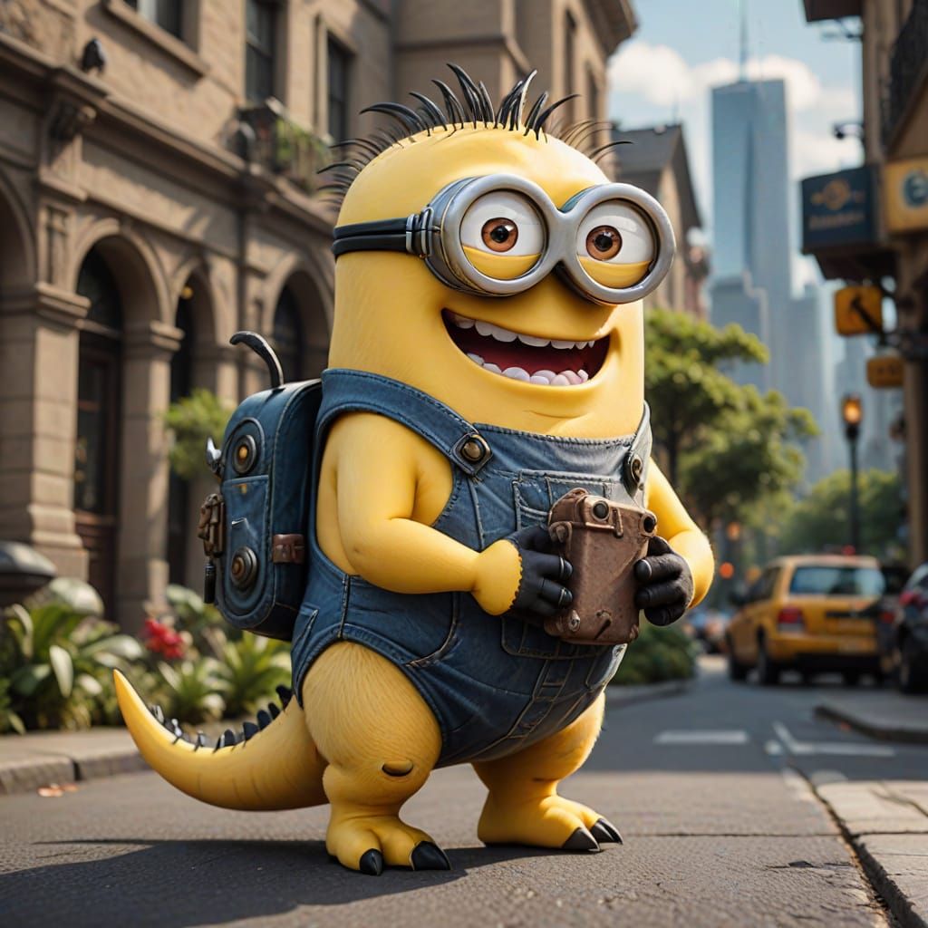 Minion Dinosaur Fusion: An AI Vision