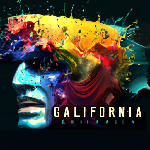 Hyperrealistic Splash Art of California