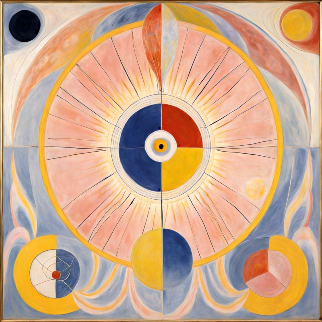 Astral Expressionist Shimmers Fracture Light Waves