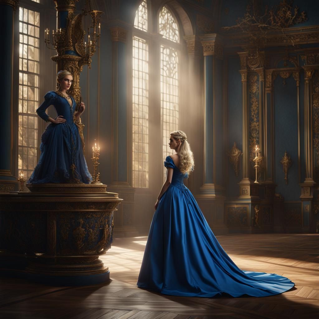 Girl in Gown Seeks Explanation: Fantasy Concept Art