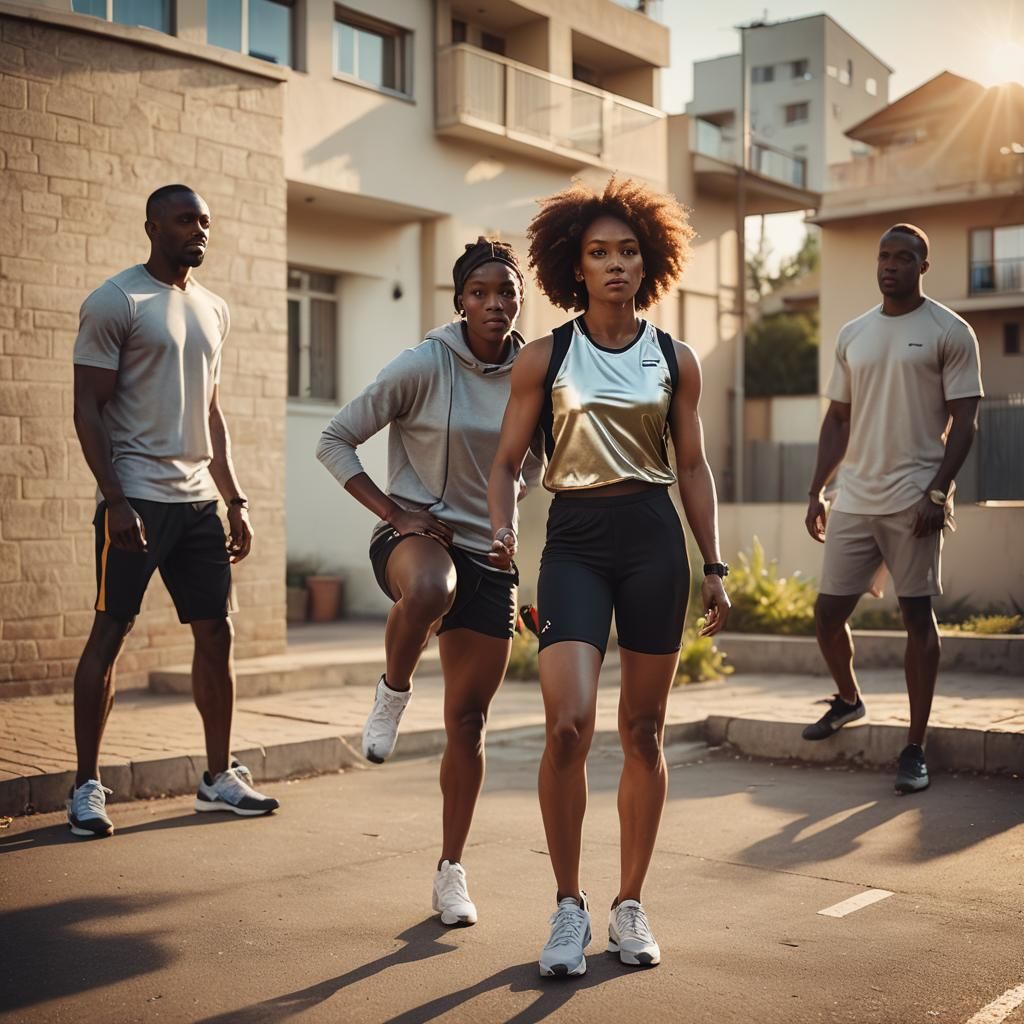 Fashion Editorial Photo of Woman and Men
