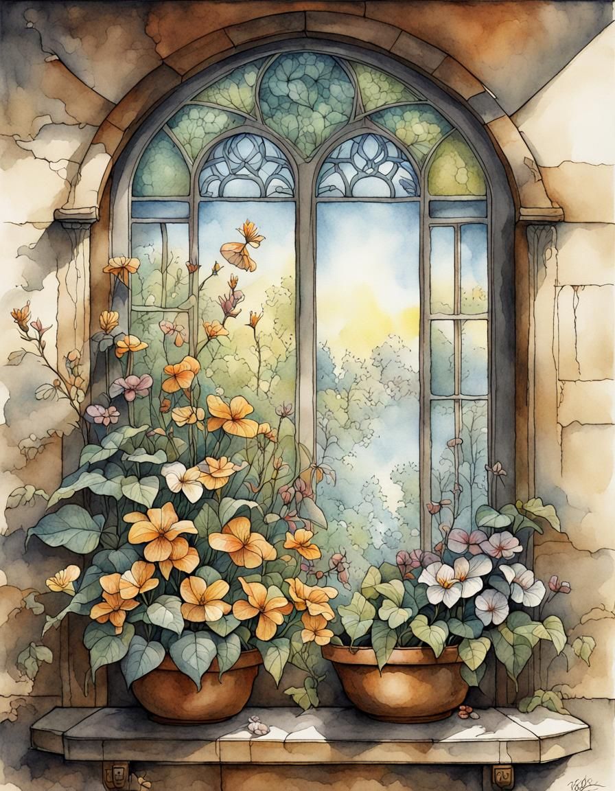 Botanical window box