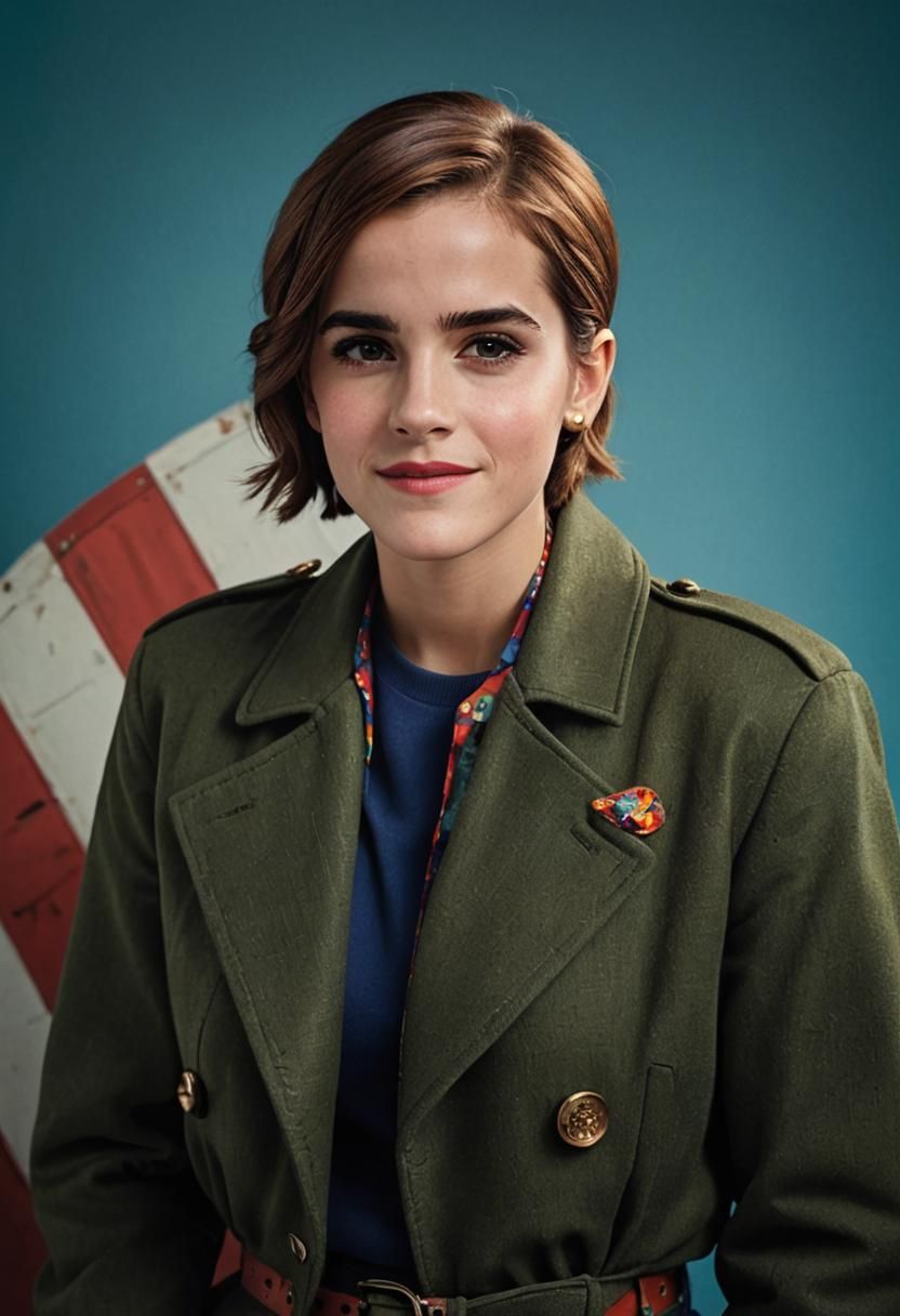 Female Soldier Salutes the American Flag